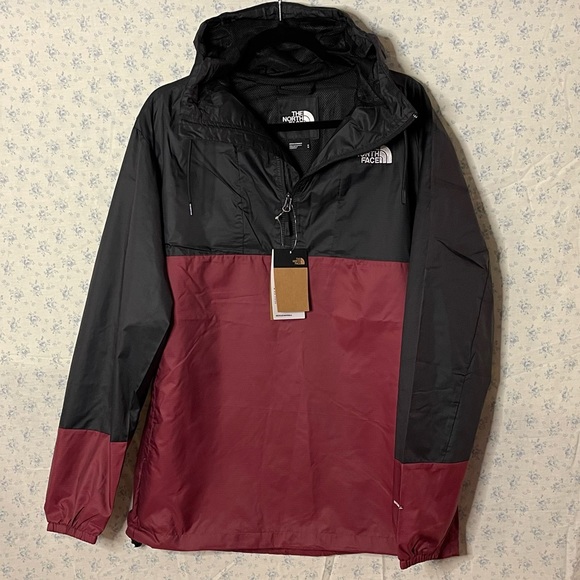 The North Face Other - The North Face Men’s Wind Anorak Black/Regal Red Medium